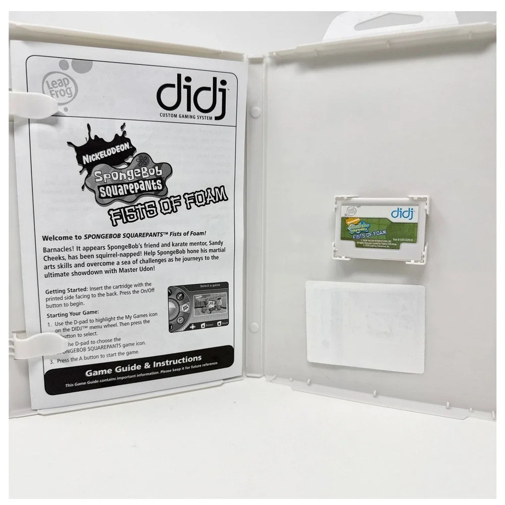 LeapFrog Didj SpongeBob SquarePants Fists of Foam Math Game 2008 Nickelodeon